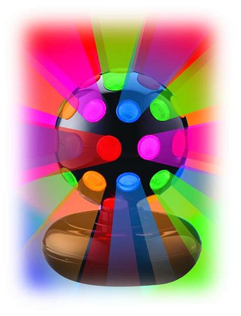 Create a stunning visual display with a rotating magic ball light